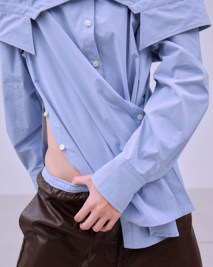 PRETENSE OFF-SHOULDER MANY WAY SHIRTS