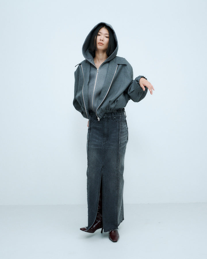 DRY WOOL HOODIE JACKET