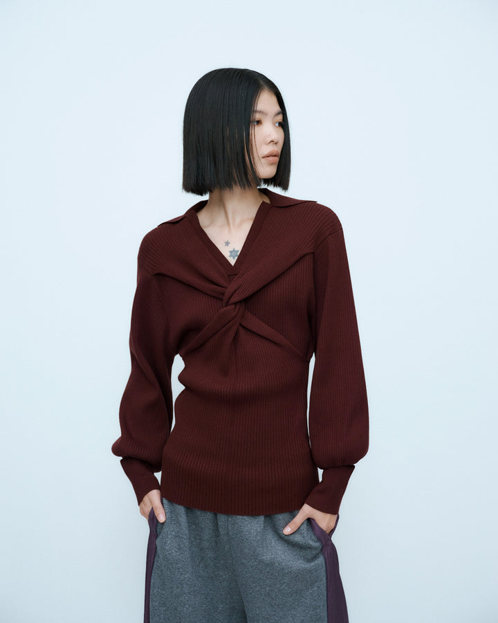 TWIST POLO KNIT