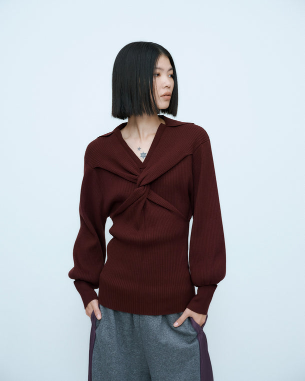 TWIST POLO KNIT