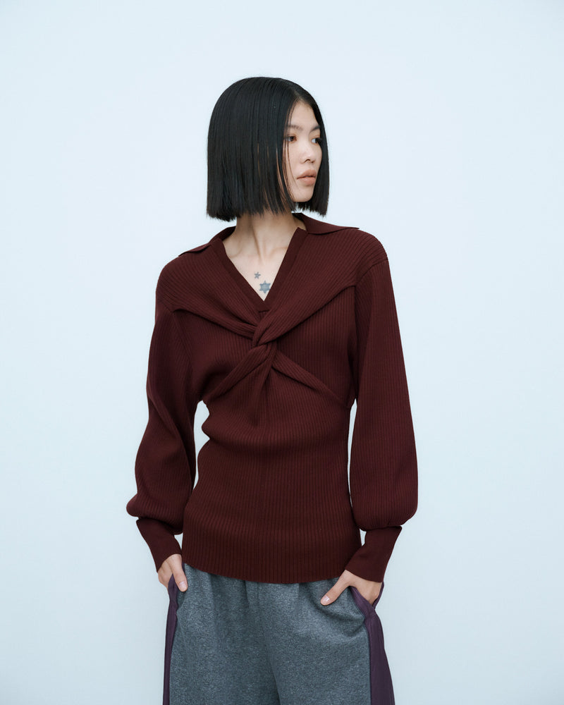 TWIST POLO KNIT