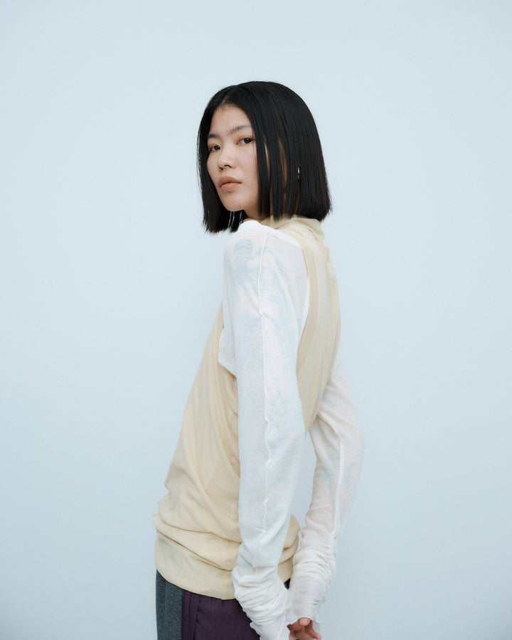 LAYERED SHEER CUT&SEW TOPS