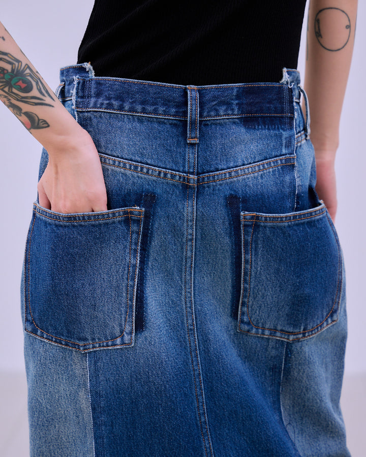 REMAKE DENIM SKIRT