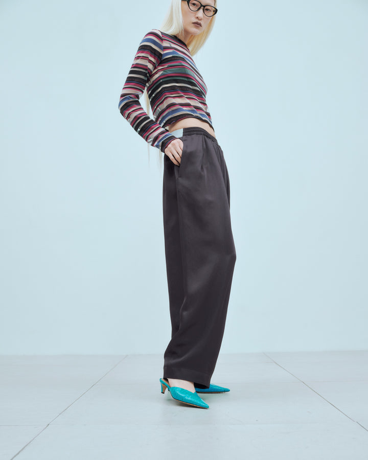 SHEER LOGO BORDER TOPS