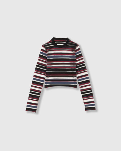 SHEER LOGO BORDER TOPS