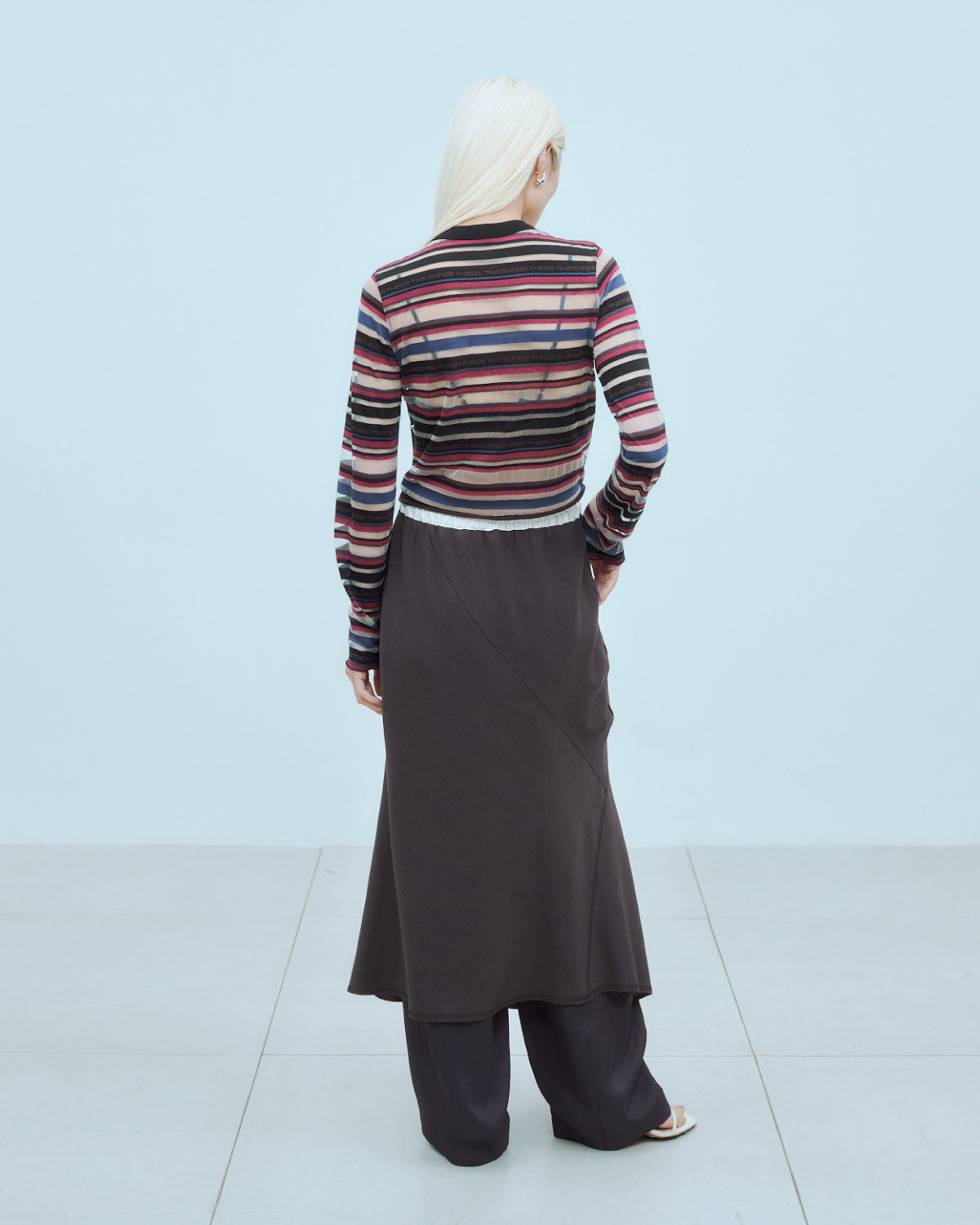 SHEER LOGO BORDER TOPS | TOPS | STORE | THINGS THAT MATTER ONLINE