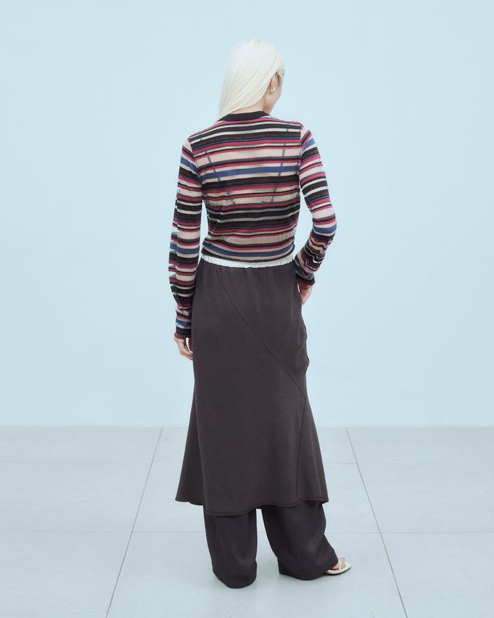 SHEER LOGO BORDER TOPS