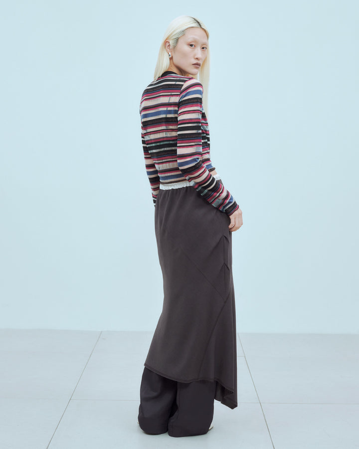 SHEER LOGO BORDER TOPS