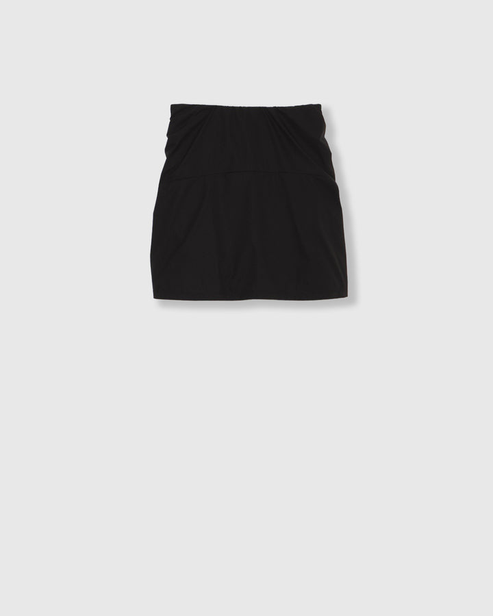 GATHERED TAFFETA SWIM BOTTOM