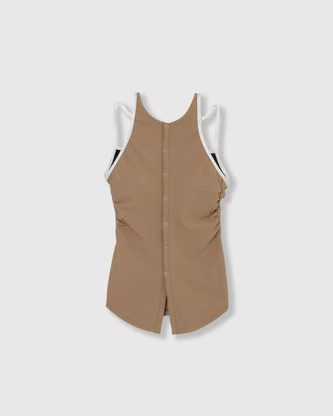 OPEN BACK LAYERED SWIM TOP