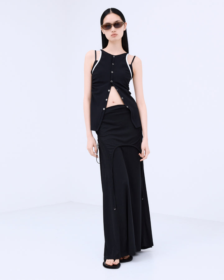 OPEN BACK LAYERED SWIM TOP
