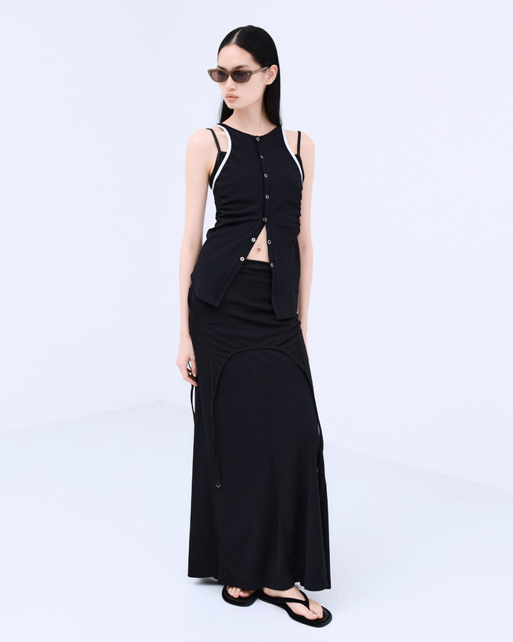 OPEN BACK LAYERED SWIM TOP