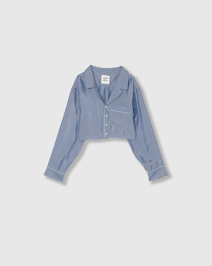 CHAMBRAY PIPING SHIRT ENSEMBLE