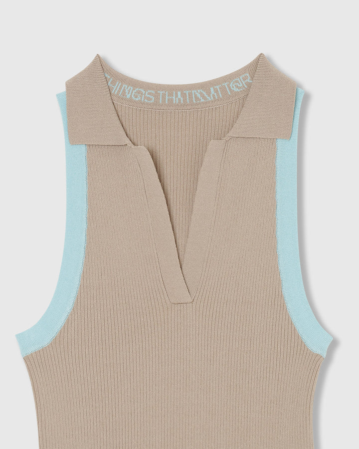 AMERICAN SLEEVE KNIT POLO