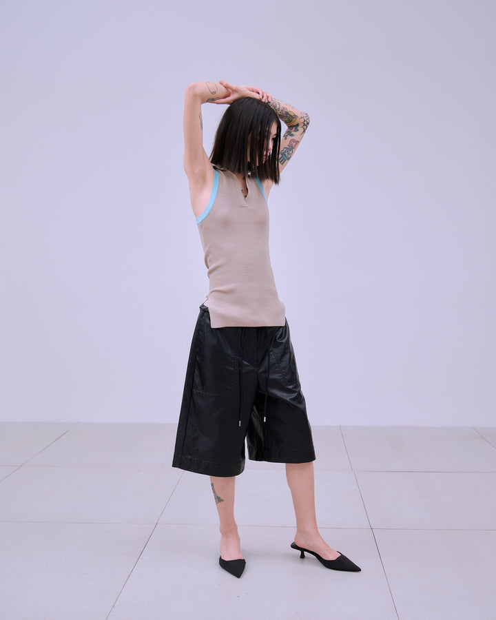 AMERICAN SLEEVE KNIT POLO