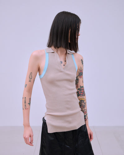 AMERICAN SLEEVE KNIT POLO