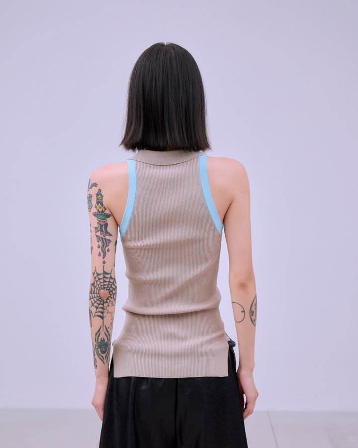 AMERICAN SLEEVE KNIT POLO