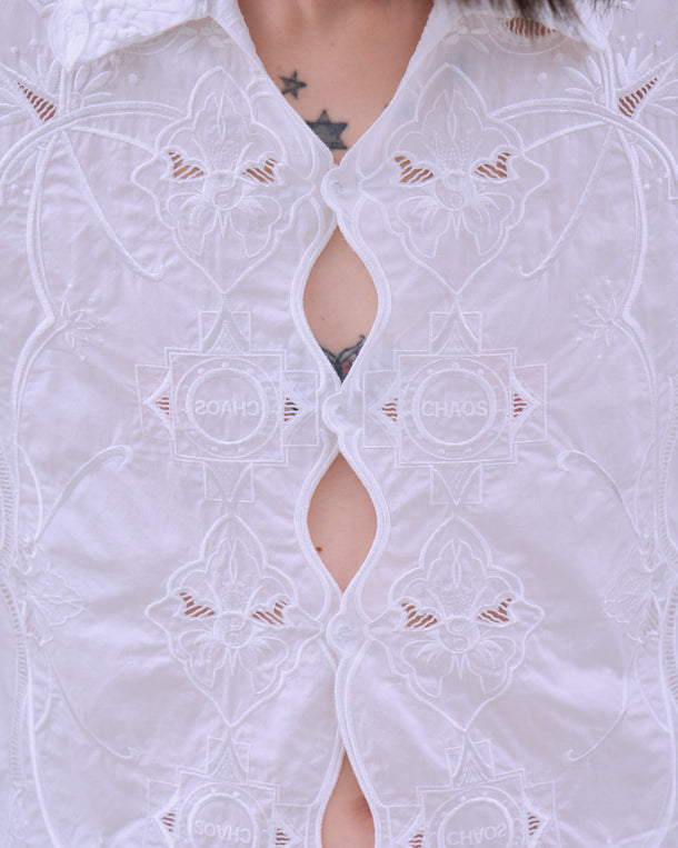 CHAOS EMBROIDERY BLOUSE