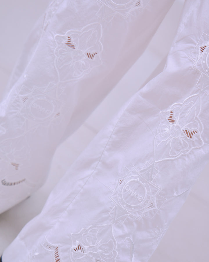 CHAOS EMBROIDERY LAYERED PANTS
