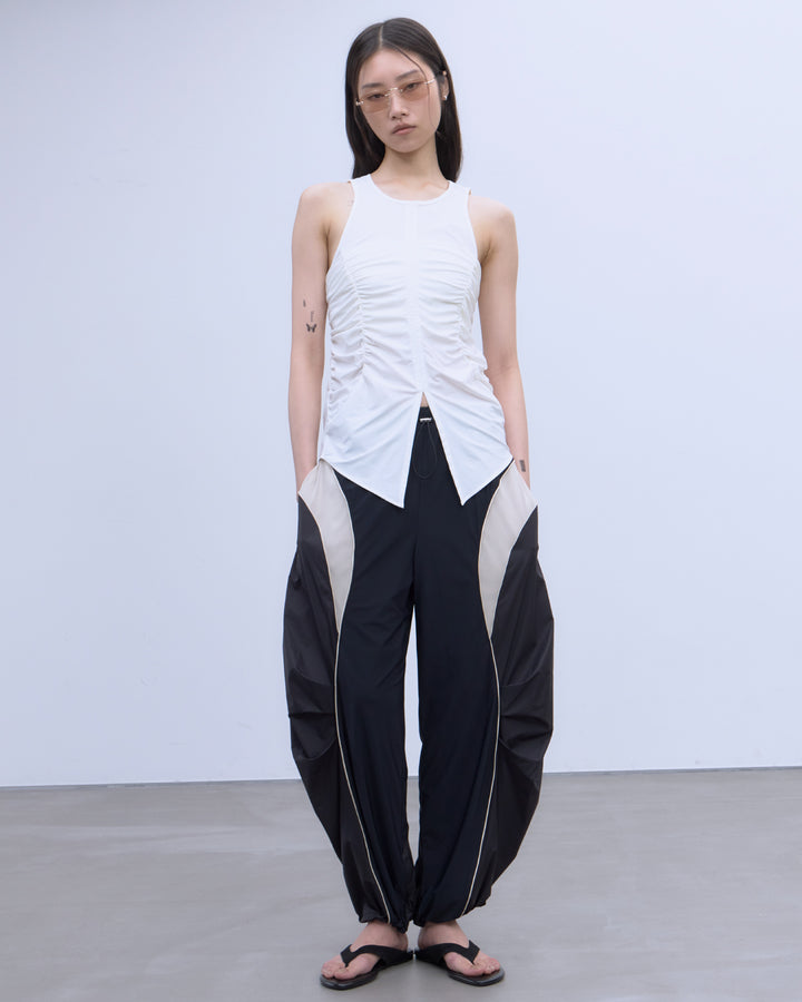 MESH BLOCKING STRETCH EASY PANTS