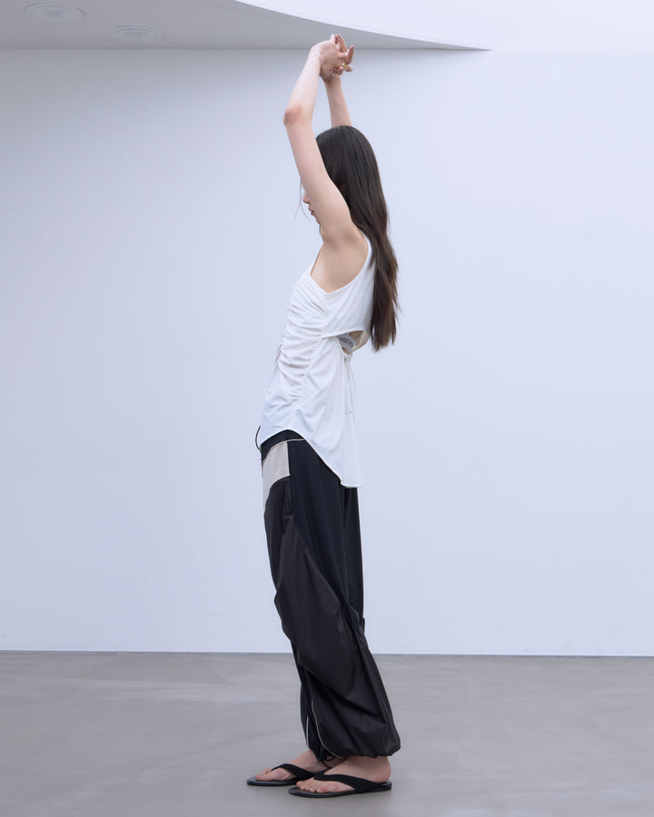 MESH BLOCKING STRETCH EASY PANTS