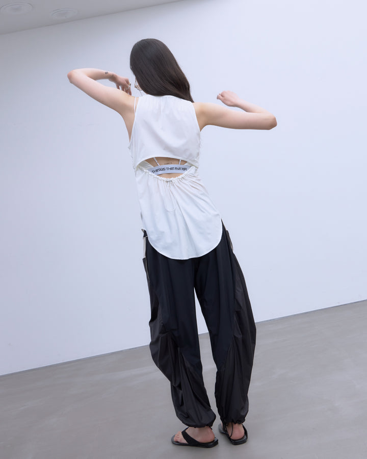 MESH BLOCKING STRETCH EASY PANTS