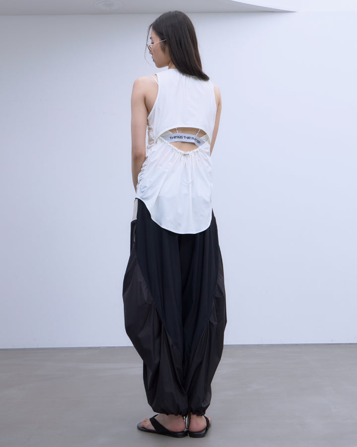MESH BLOCKING STRETCH EASY PANTS