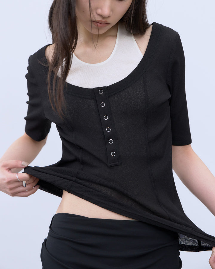 HALTER DESIGN LAYERED TOPS