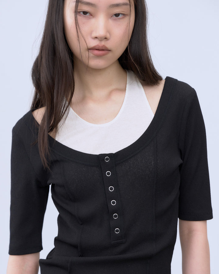 HALTER DESIGN LAYERED TOPS