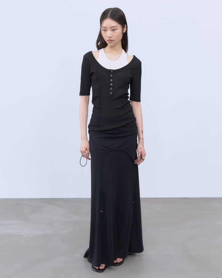 HALTER DESIGN LAYERED TOPS