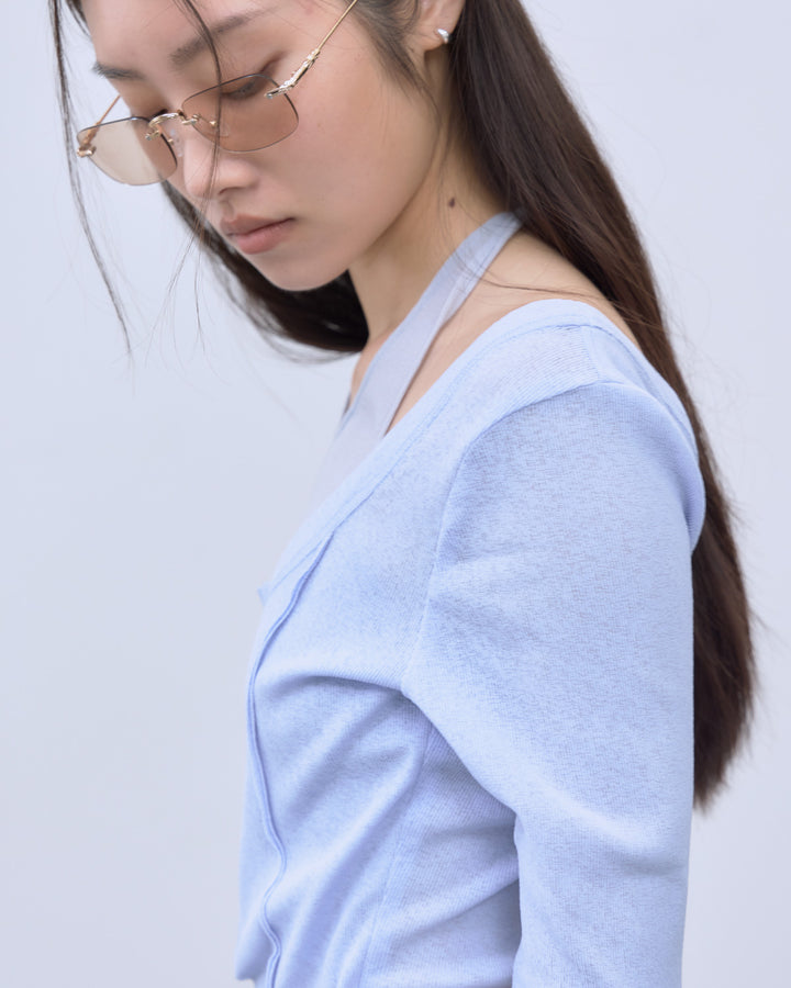 HALTER DESIGN LAYERED TOPS