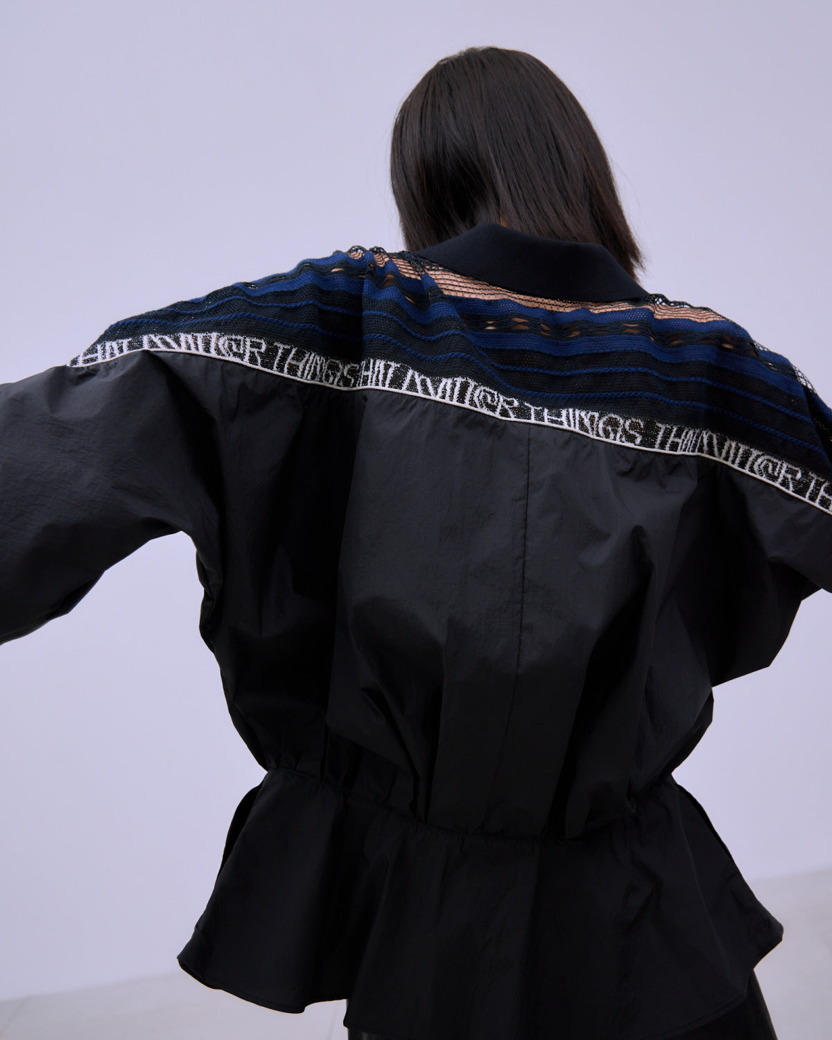 TORCHON LACE SWITCHING ZIP-UP BLOUSON | SENSE 17_ | STORE | THINGS