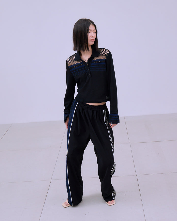 TORCHON LACE SWITCHING PANTS