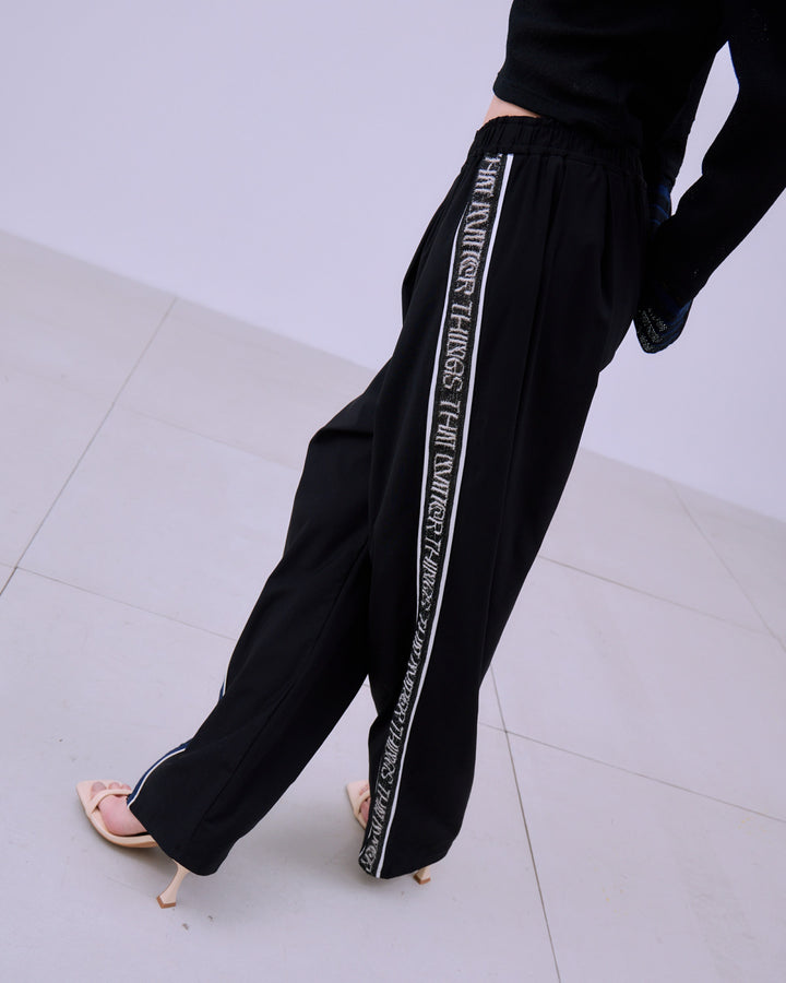 TORCHON LACE SWITCHING PANTS