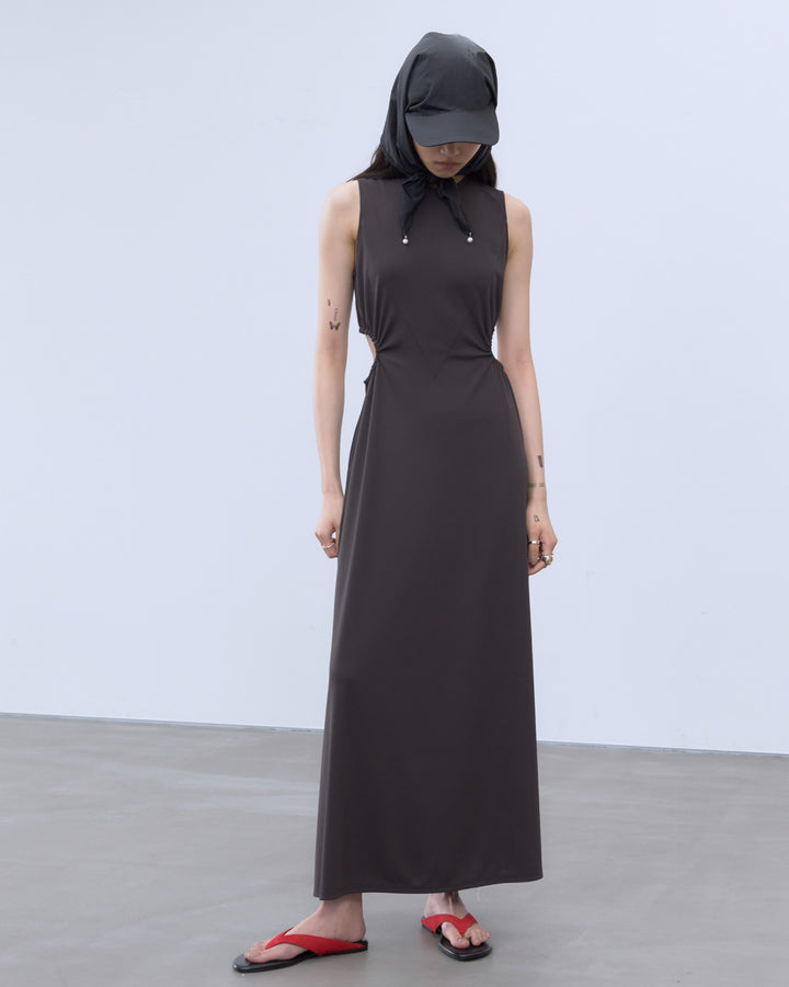 CUTOUT JERSEY DRESS
