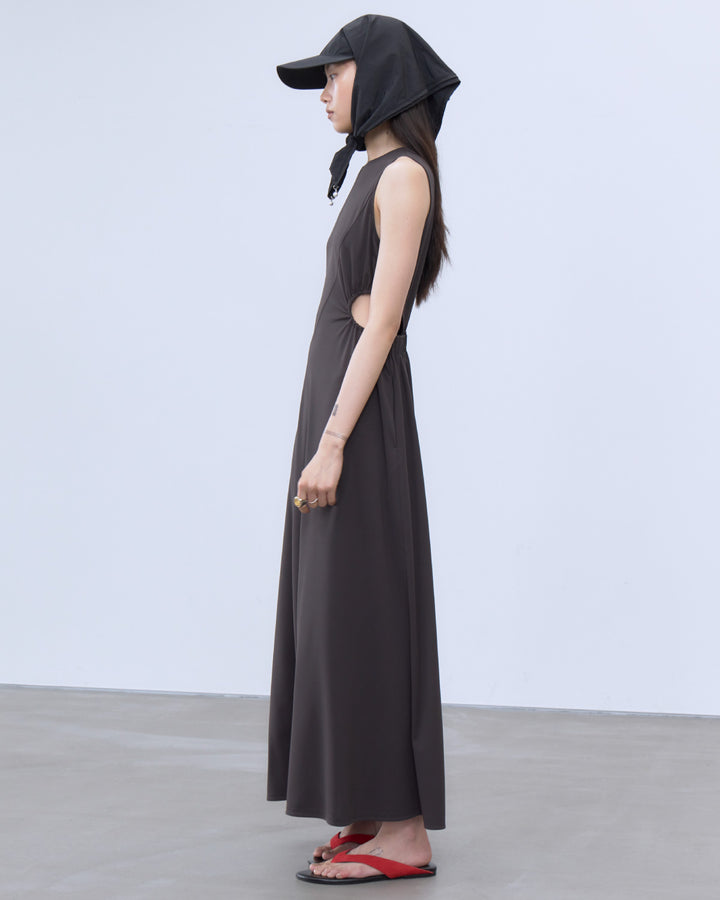 CUTOUT JERSEY DRESS