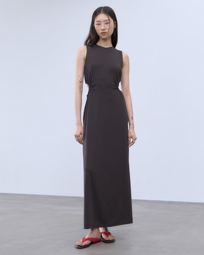 CUTOUT JERSEY DRESS