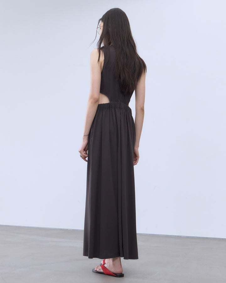 CUTOUT JERSEY DRESS