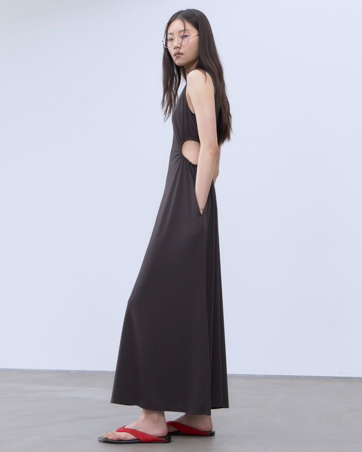 CUTOUT JERSEY DRESS