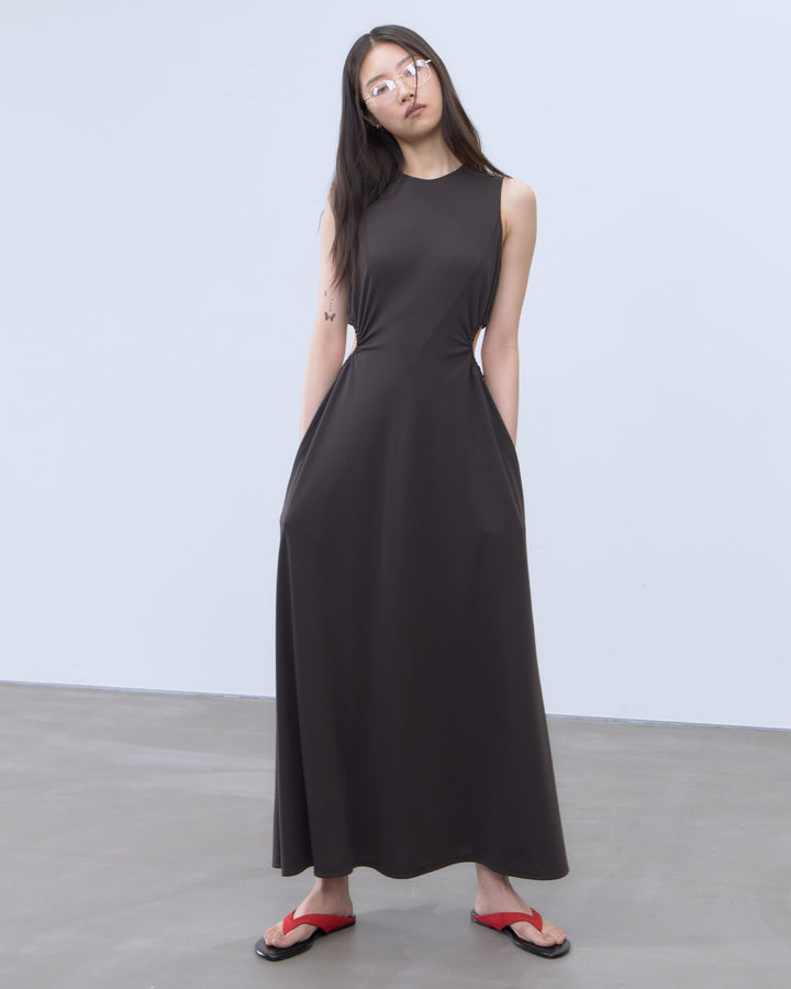 CUTOUT JERSEY DRESS