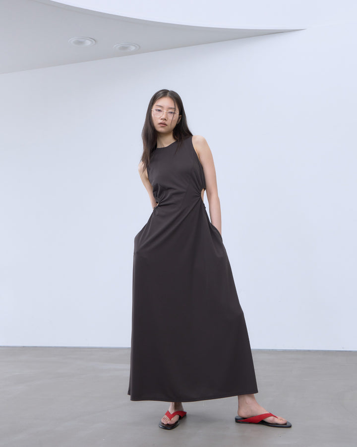 CUTOUT JERSEY DRESS