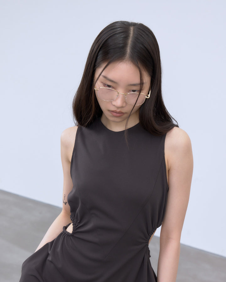 CUTOUT JERSEY DRESS
