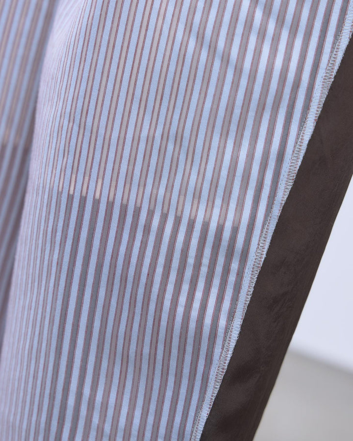 SHEER STRIPE EASY PANTS