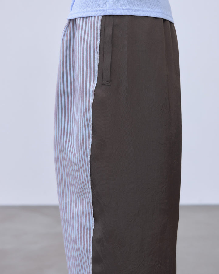 SHEER STRIPE EASY PANTS