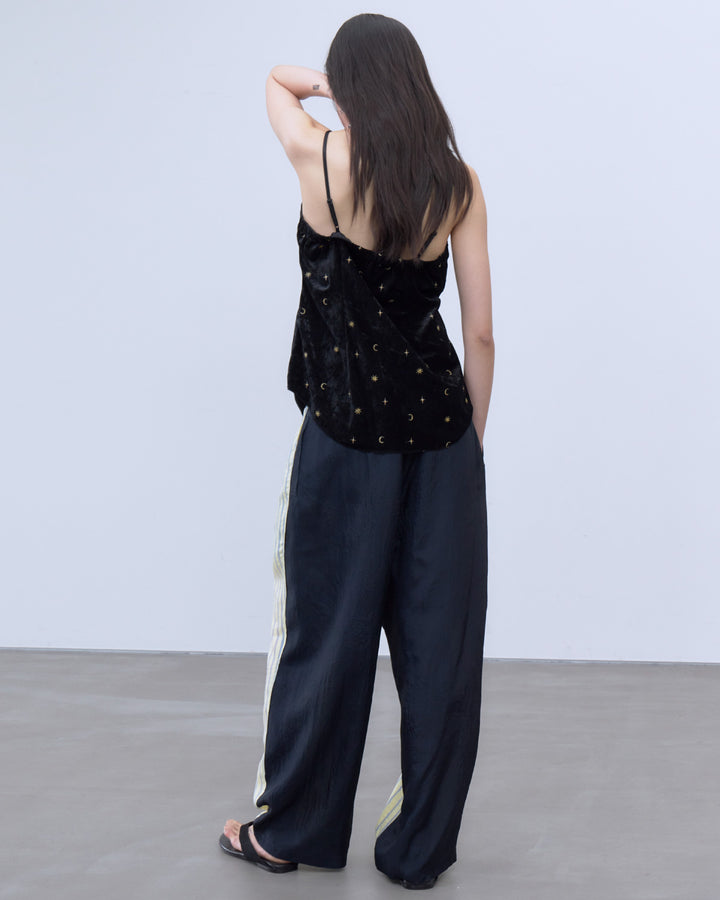 SHEER STRIPE EASY PANTS