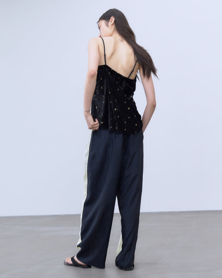 SHEER STRIPE EASY PANTS
