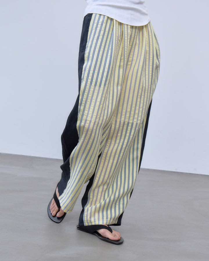 SHEER STRIPE EASY PANTS