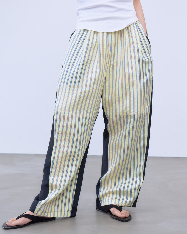 SHEER STRIPE EASY PANTS