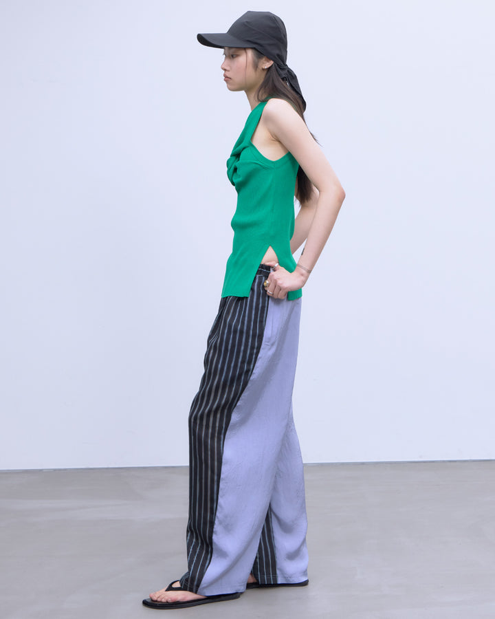 SHEER STRIPE EASY PANTS