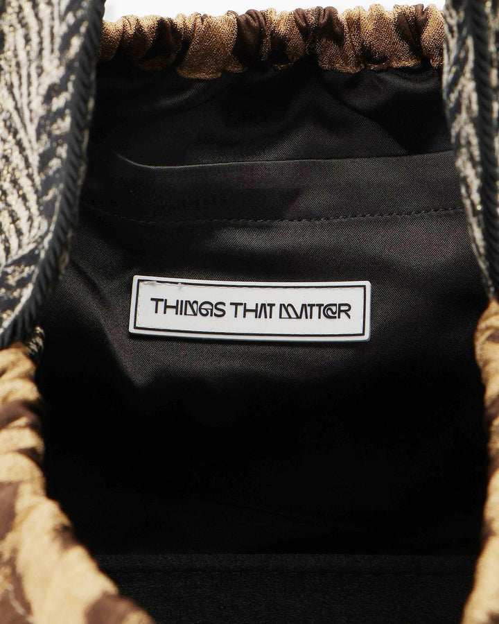 【LIMITED FABRIC】DRAWSTRING ONE HANDLE BAG